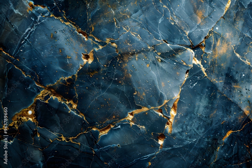 A close up of a blue marble surface A close up of a blue marble surface