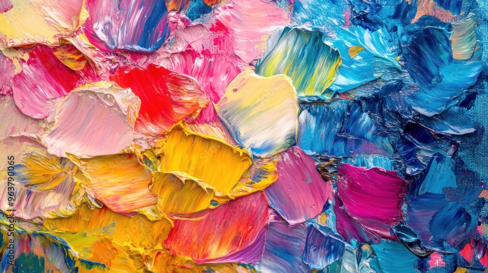 A vibrant palette of mixed paint colors, showcasing texture and artistic expression. A vibrant palette of mixed paint colors, showcasing texture and artistic expression.