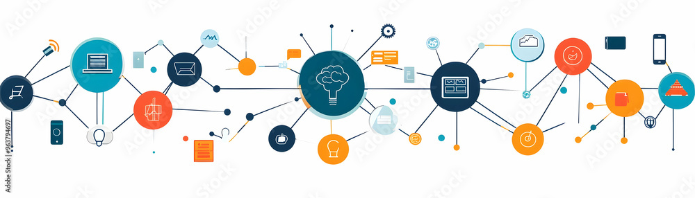AI Neural Network with Budget Icon: Vector Depicting Predictive Analytics in Budget Management Isolated on White Background for Financial Planning and Analysis AI Neural Network with Budget Icon: Vector Depicting Predictive Analytics in Budget Management Isolated on White Background for Financial Planning and Analysis