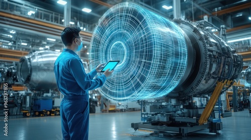 The machine is a jet engine