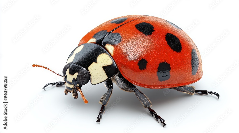 Ladybug isolated on white background Ladybug isolated on white background