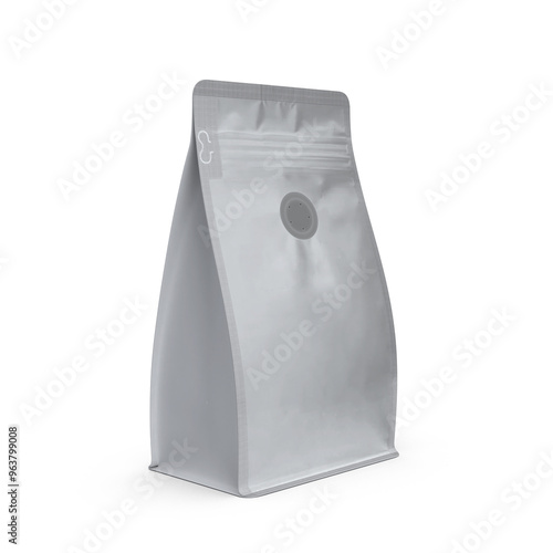 plastic pouch bag 3D render mockup 