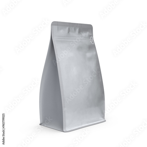 plastic pouch bag 3D render mockup 