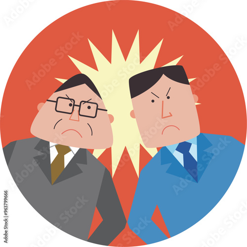 仲が悪い会社員