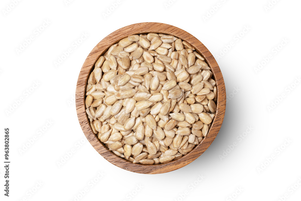 Sunflower seed top view Sunflower seed top view