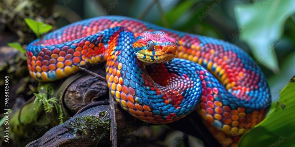 Red Tree Snake and Twin Barred Tree Snake Red Tree Snake and Twin Barred Tree Snake