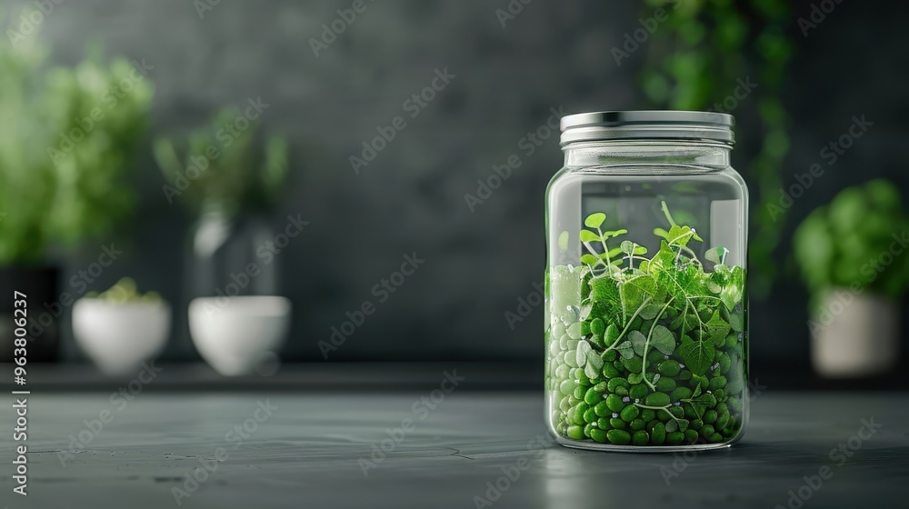 High-contrast black-and-white image of a jar of green bean jam with dramatic lighting, emphasizing its glossy texture and vibrant green hue. High-contrast black-and-white image of a jar of green bean jam with dramatic lighting, emphasizing its glossy texture and vibrant green hue.
