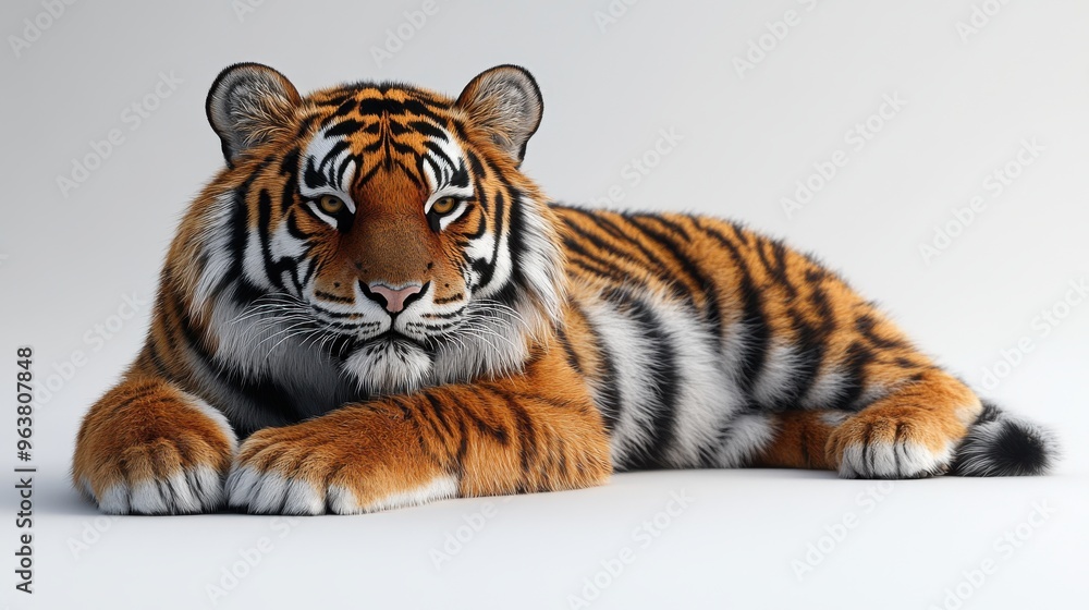 Obraz premium Wild animal on white background