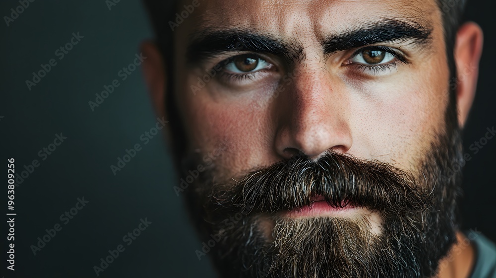 Obraz premium 93. A person with a beard and mustache