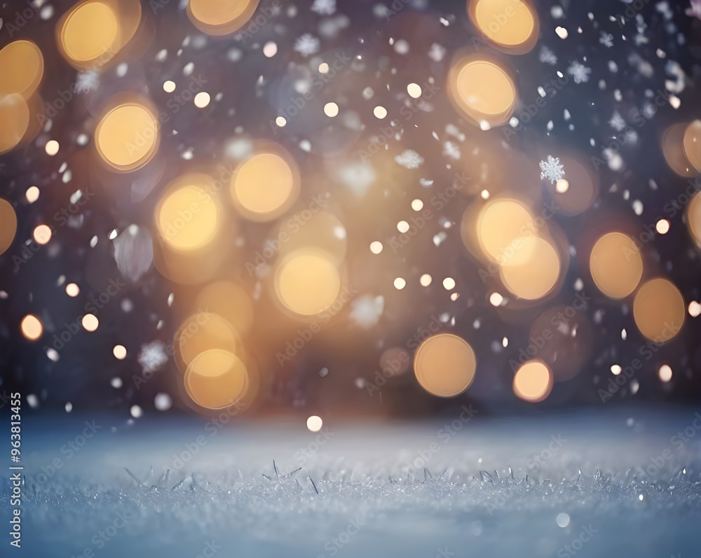 Abstract Snowy Scene with Bokeh and Frosty Texture smooth background Abstract Snowy Scene with Bokeh and Frosty Texture smooth background