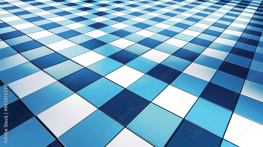 A modern background featuring a stylish blue checkered pattern. The blue color is vibrant and gives a contemporary feel. The checkered design is neatly arranged, creating a visually appealing and tren A modern background featuring a stylish blue checkered pattern. The blue color is vibrant and gives a contemporary feel. The checkered design is neatly arranged, creating a visually appealing and tren