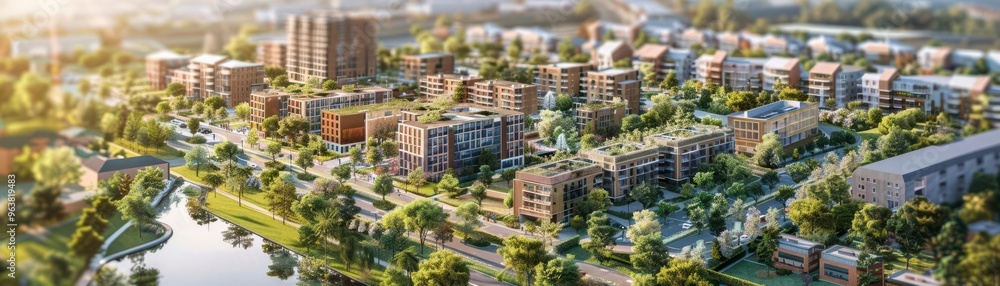 Obraz premium Developers reviewing plans for a mixeduse development, real estate, project planning