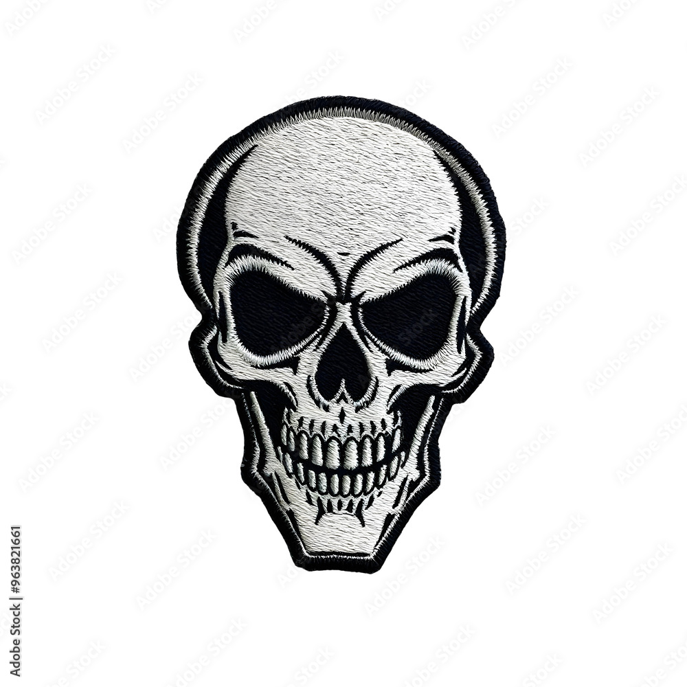 Skull patch sticker isolated on transparent background. Skull patch sticker isolated on transparent background.