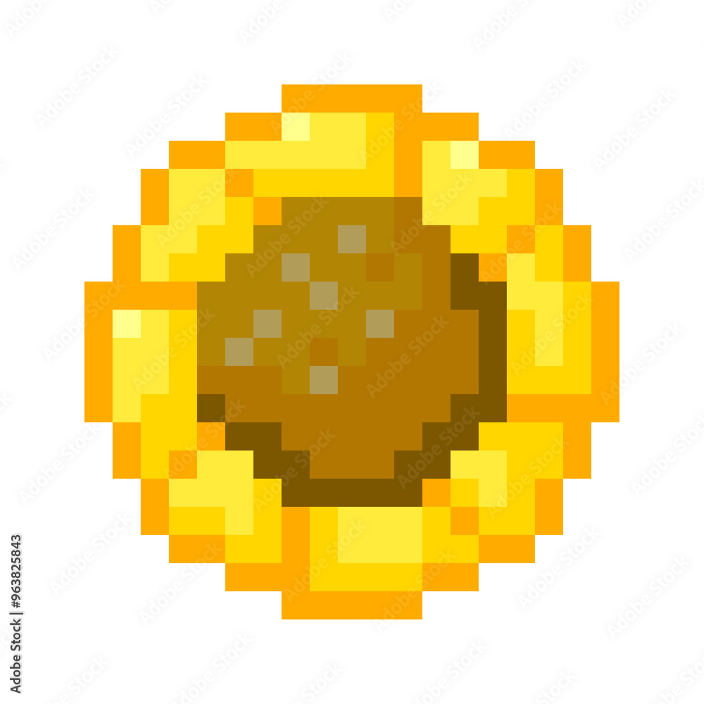 Fototapeta premium Pixel Sunflower