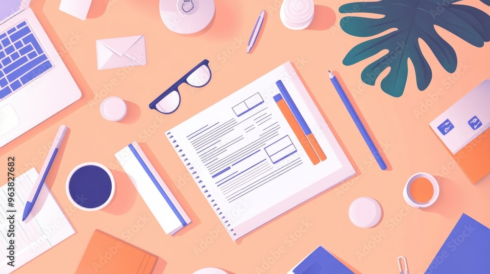 Smart project management tools for remote teams, flat design, top view, tech productivity theme, animation, Split-complementary color scheme Smart project management tools for remote teams, flat design, top view, tech productivity theme, animation, Split-complementary color scheme