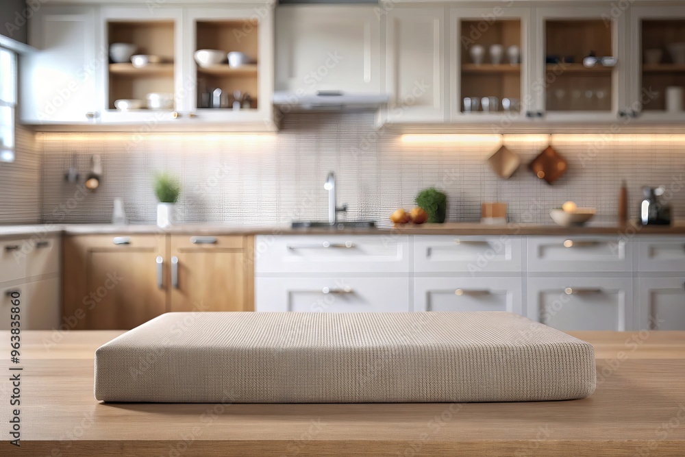 Fototapeta premium Cooking product podium display background