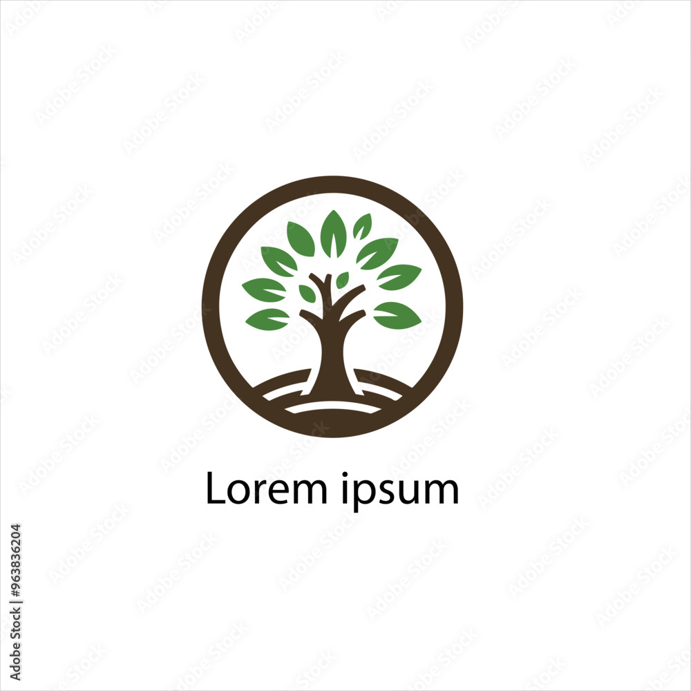 Obraz premium Natural tree logo design