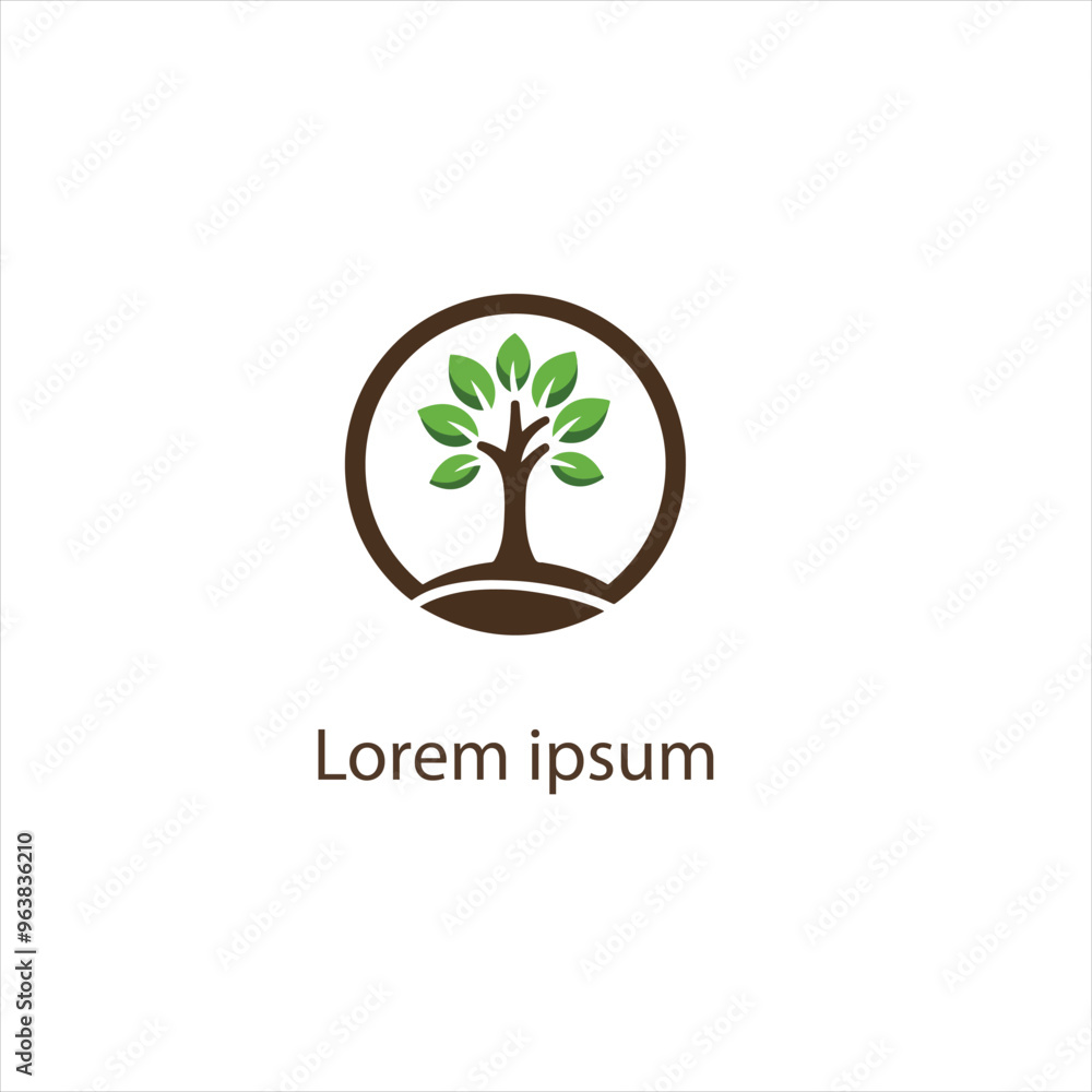 Obraz premium Natural tree logo design