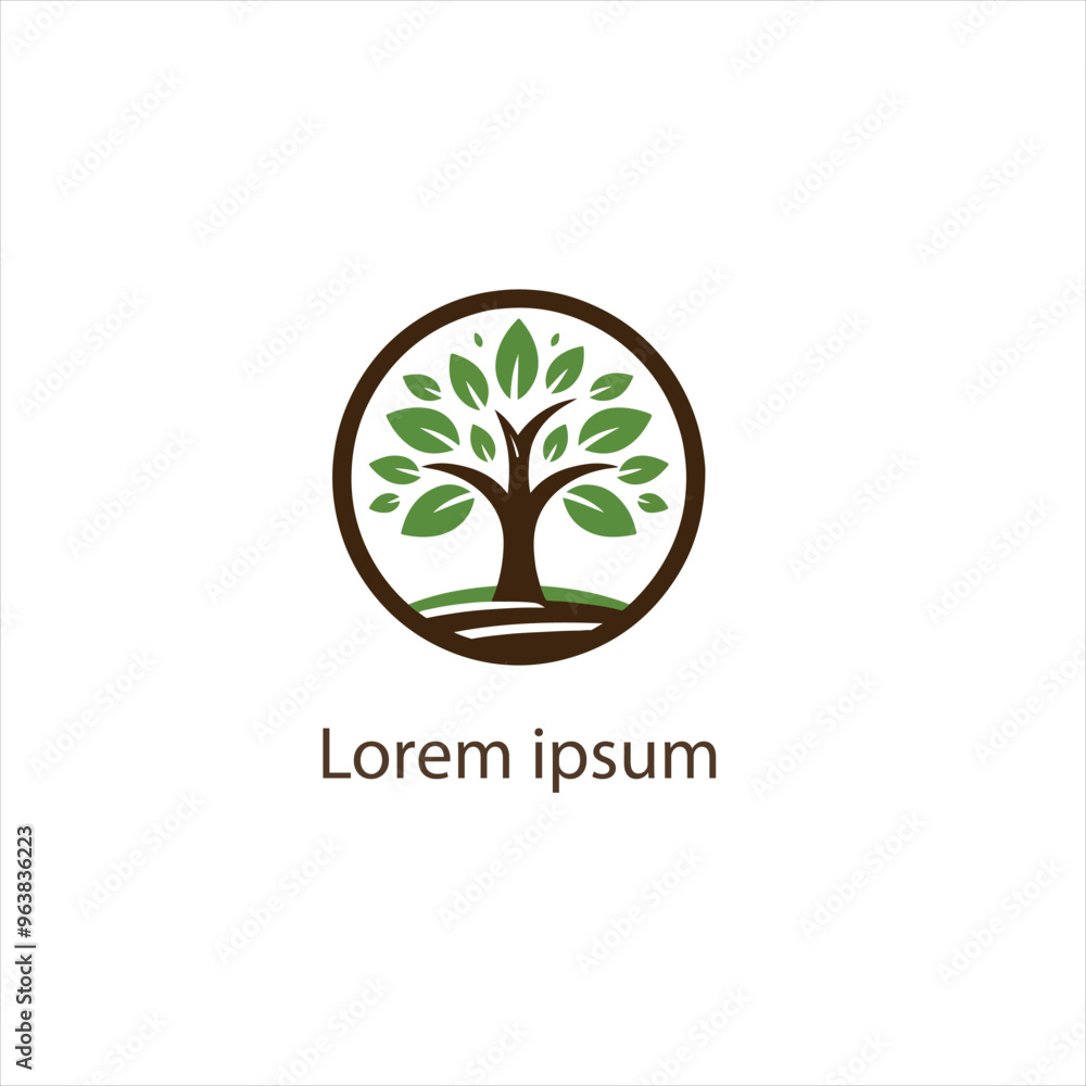 Obraz premium Natural tree logo design