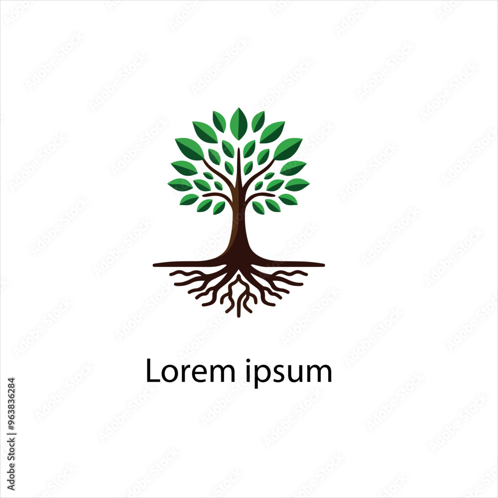 Obraz premium Natural tree logo design