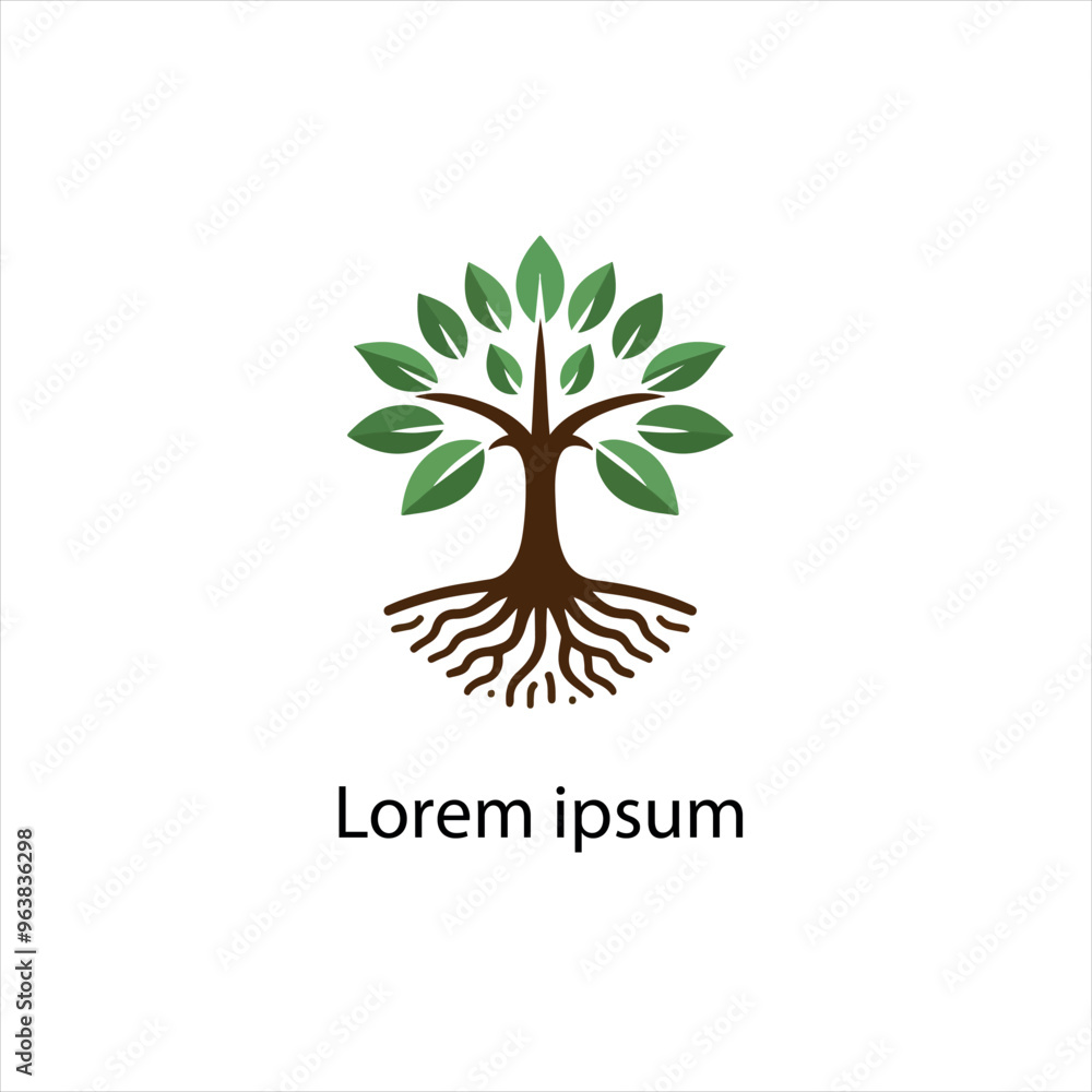 Obraz premium Natural tree logo design