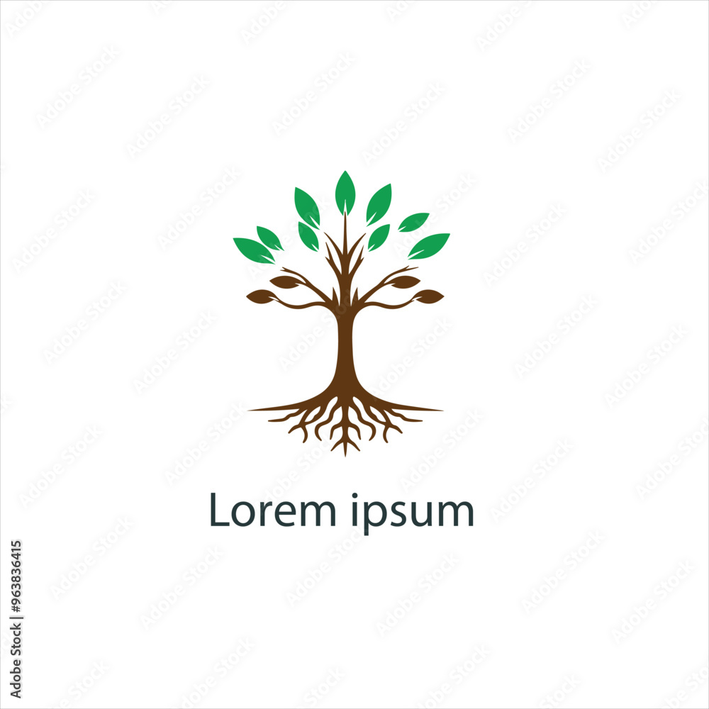 Obraz premium Natural tree logo design