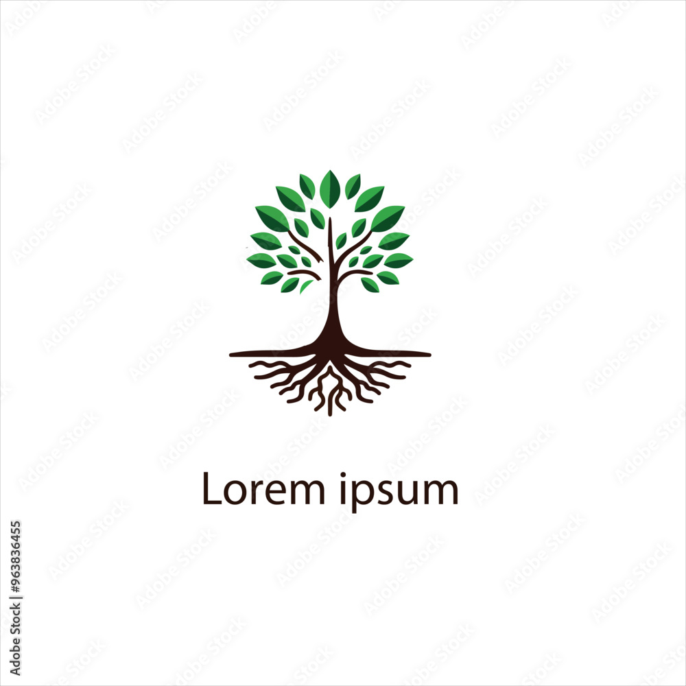 Obraz premium Natural tree logo design