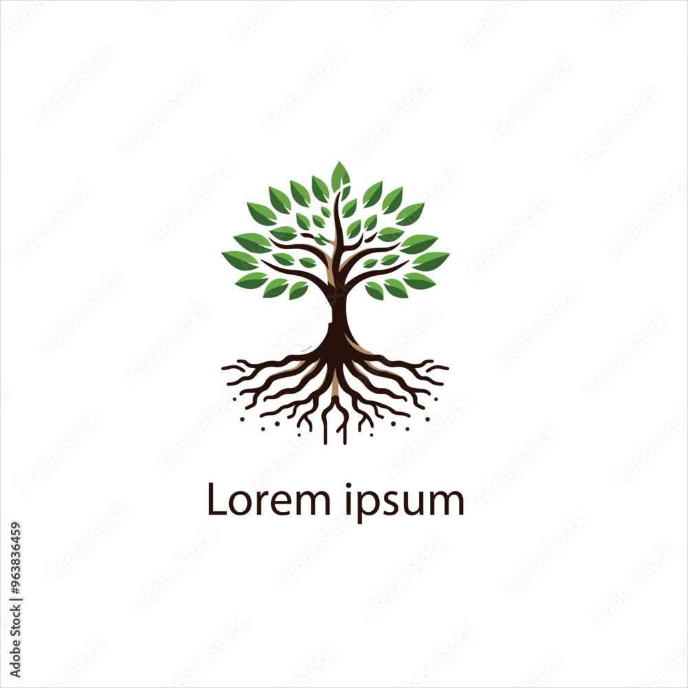 Obraz premium Natural tree logo design