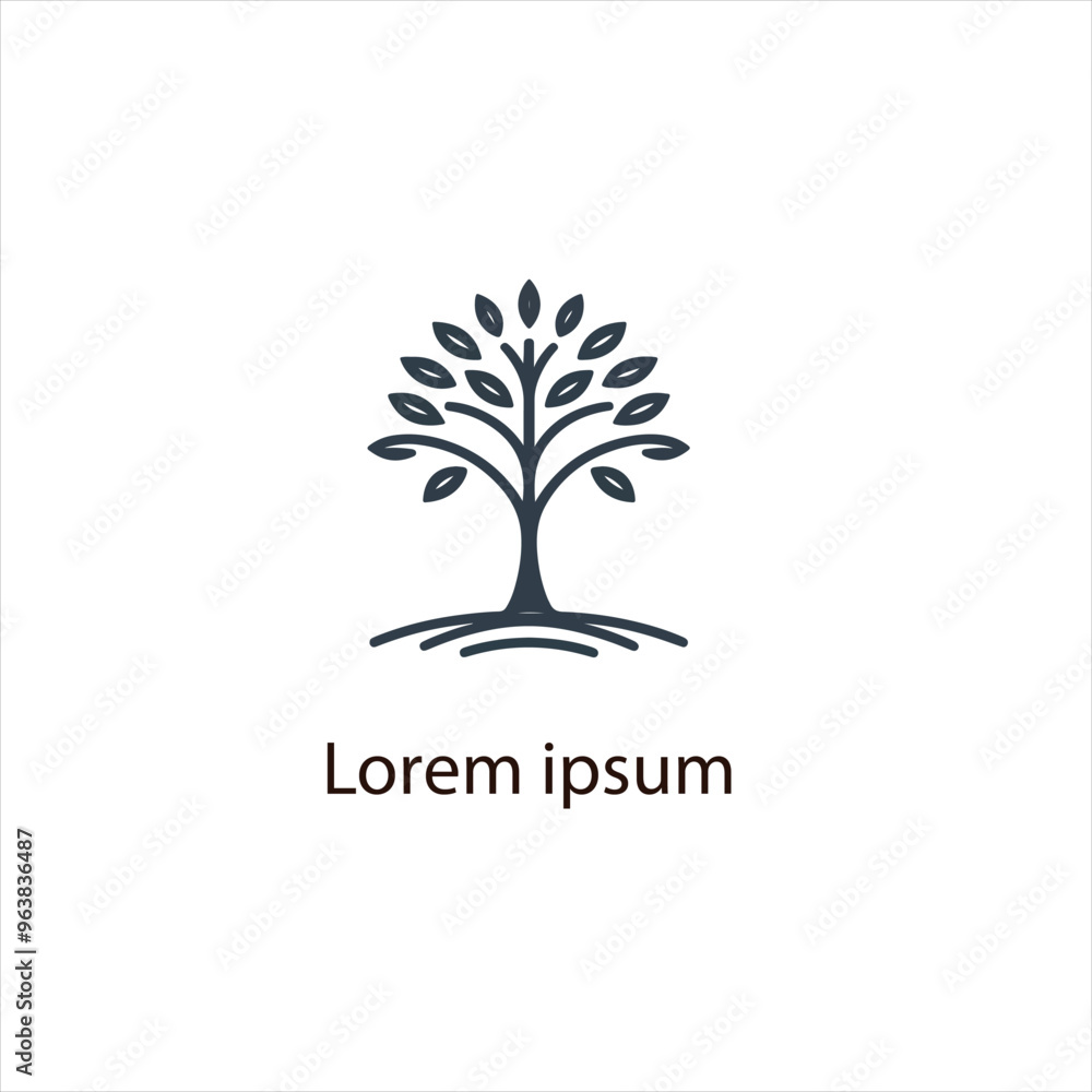 Obraz premium Natural tree logo design