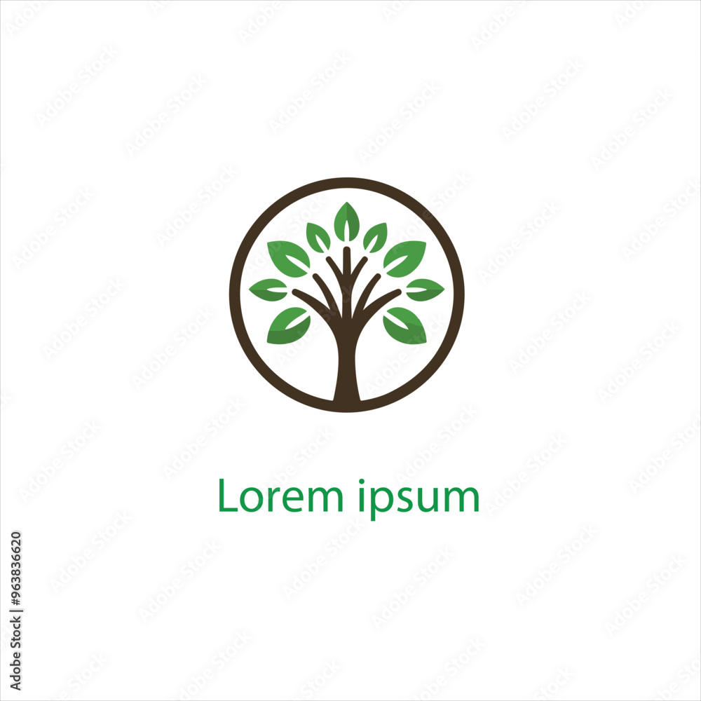 Obraz premium Natural tree logo design