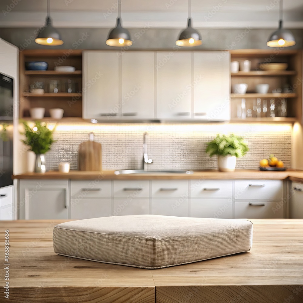 Fototapeta premium Cooking product podium display background