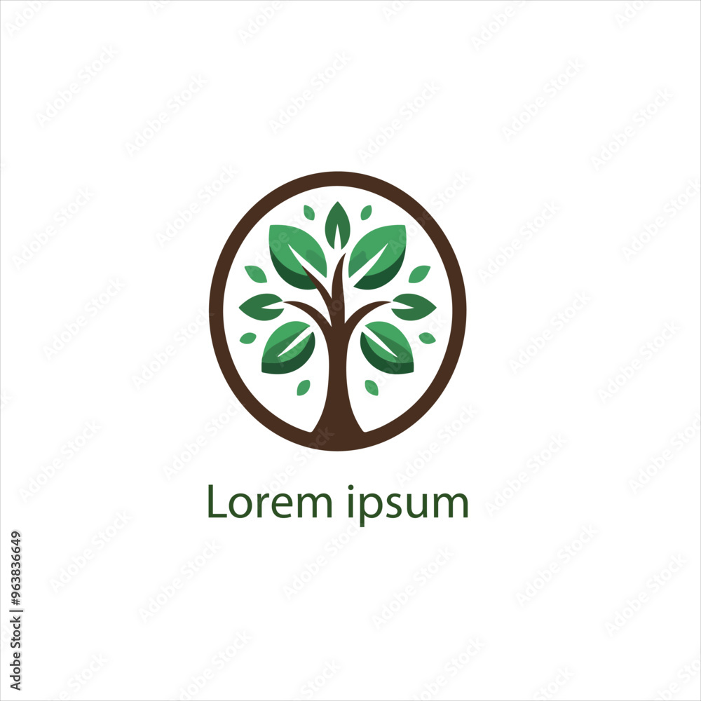 Obraz premium Natural tree logo design