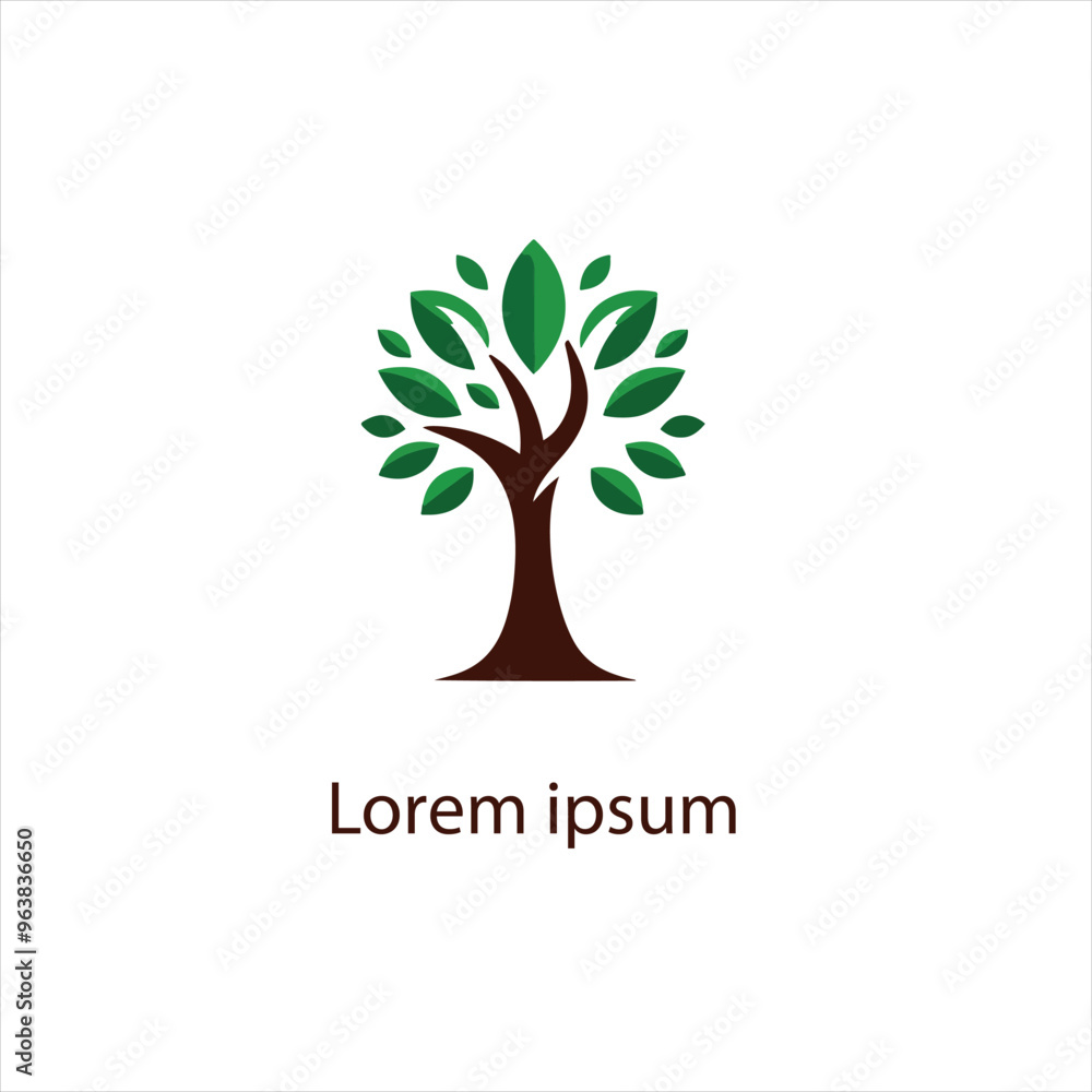 Obraz premium Natural tree logo design