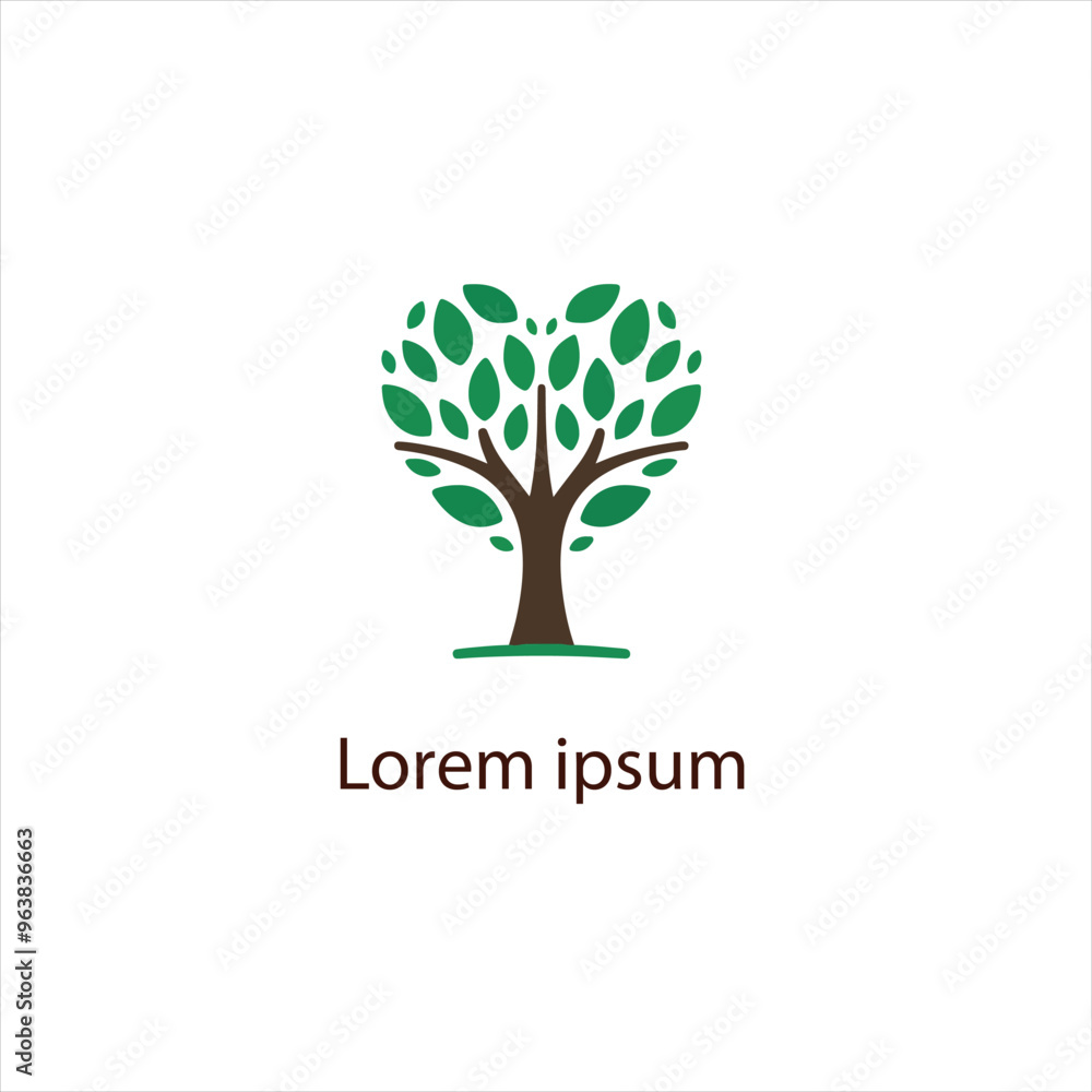 Obraz premium Natural tree logo design