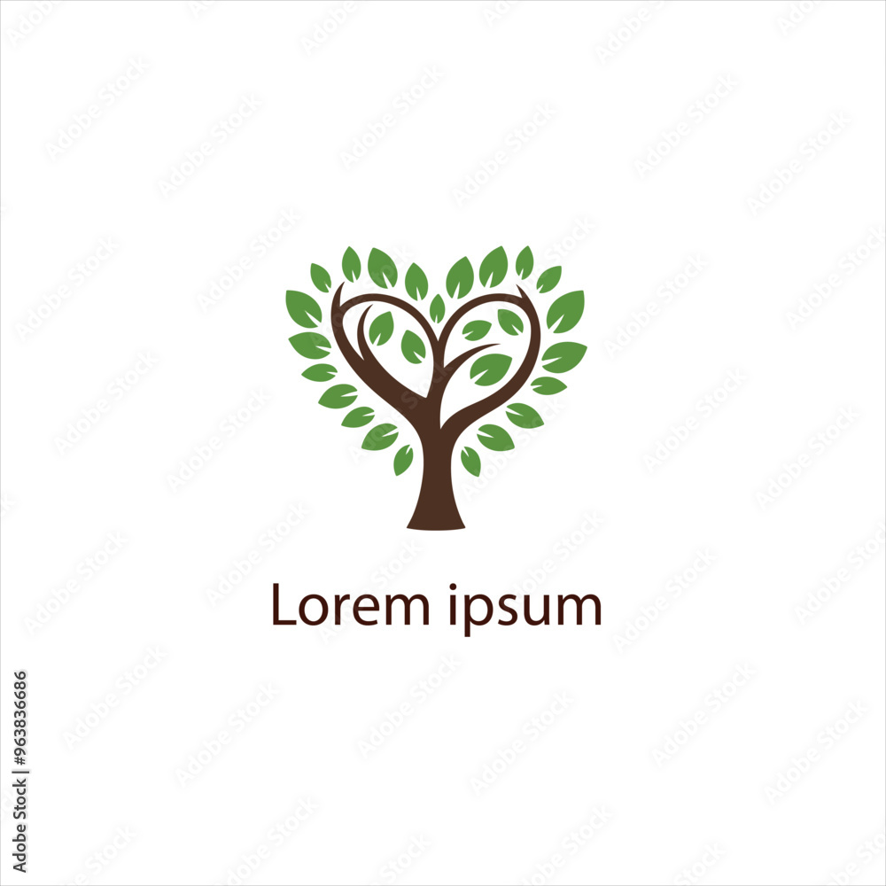 Obraz premium Natural tree logo design