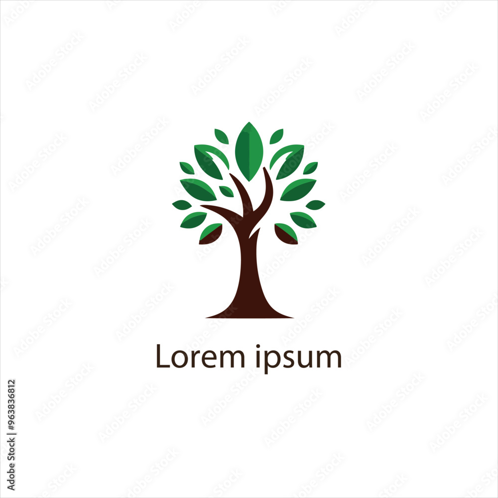 Fototapeta premium Natural tree logo design