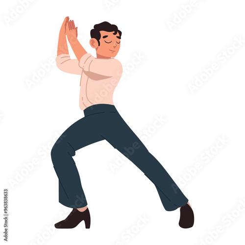 flamenco dancer man in traditional costume