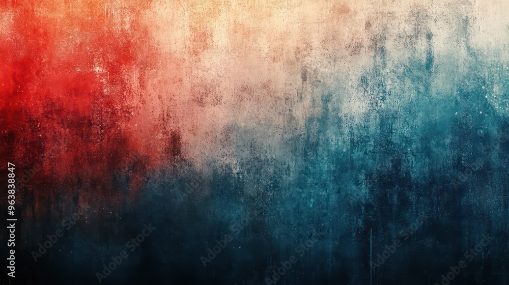 A colorful background with blue, red and white splatters A colorful background with blue, red and white splatters