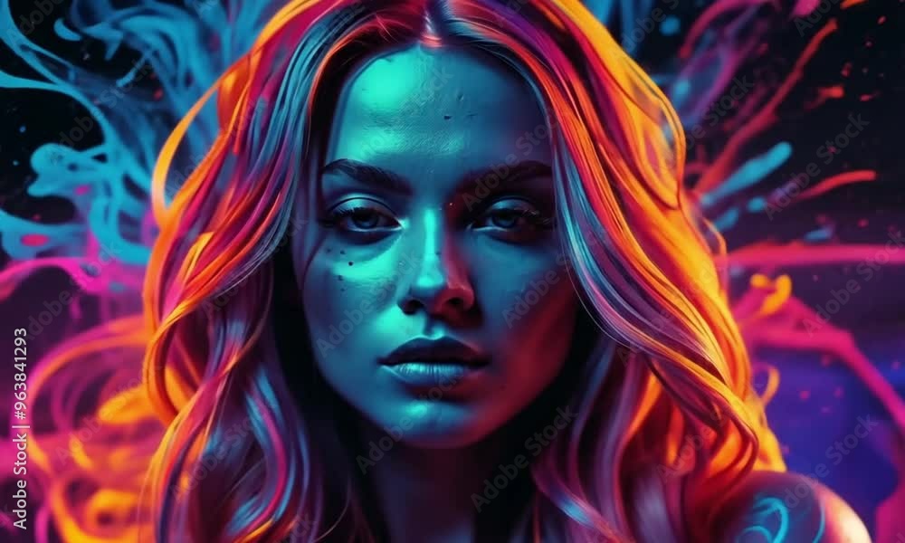 beautiful girl with an abstract background beautiful girl with an abstract background