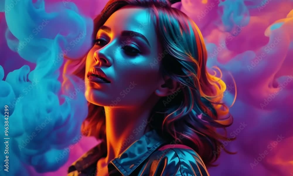 beautiful girl with an abstract background beautiful girl with an abstract background
