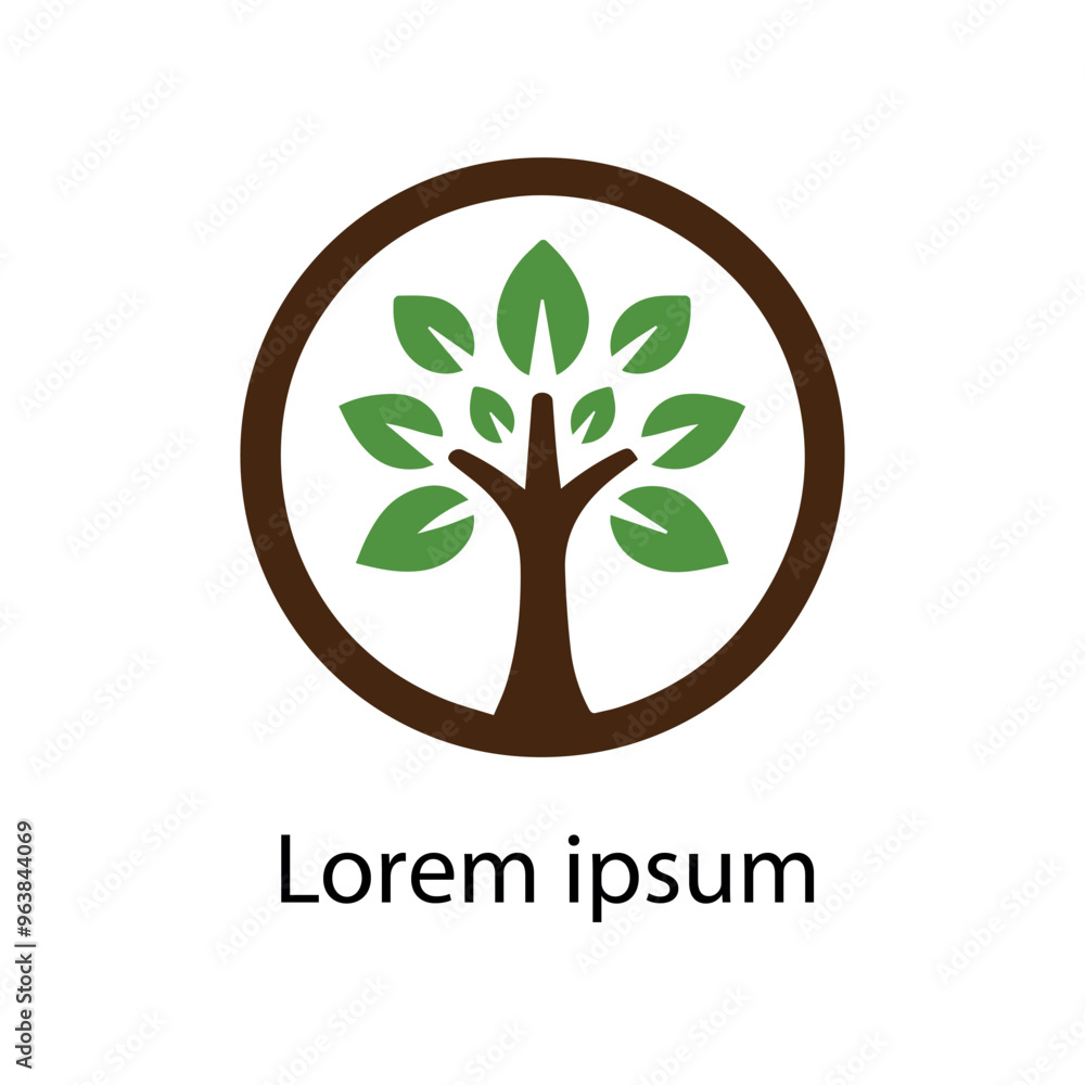 Obraz premium Natural tree logo design