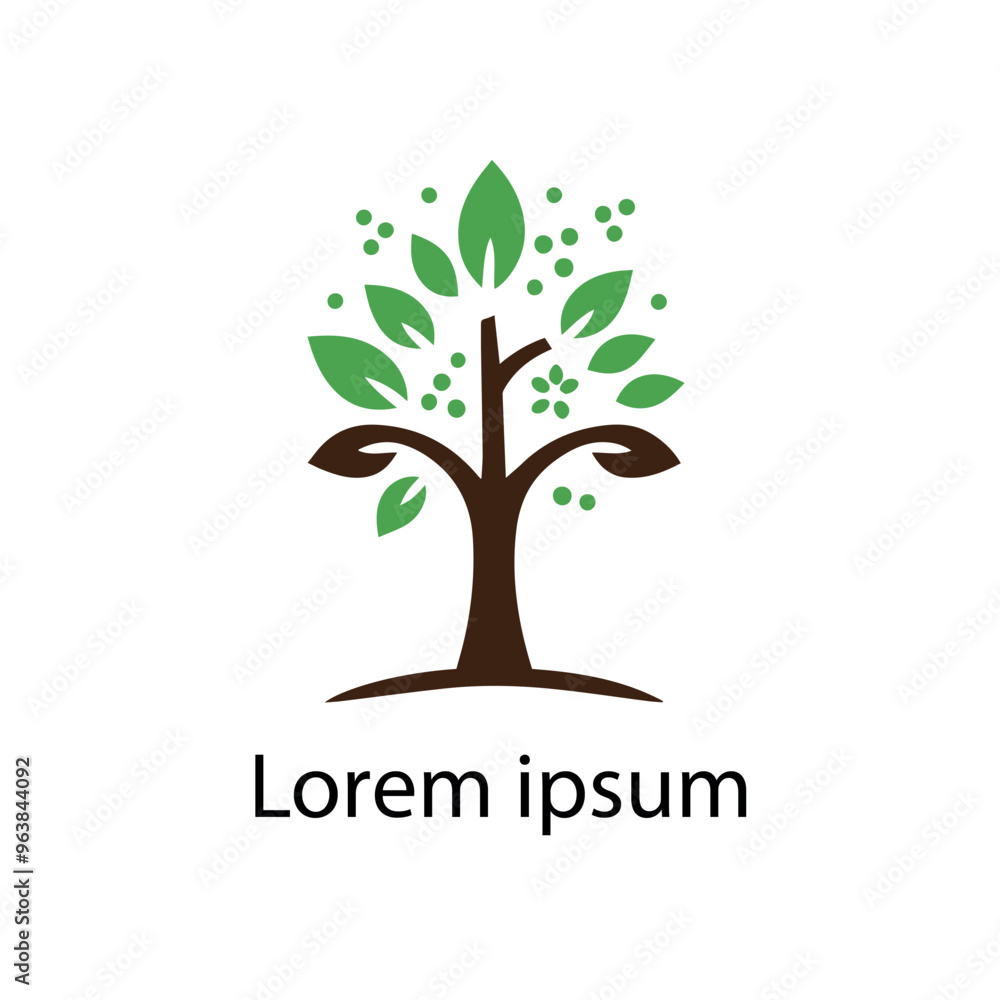 Obraz premium Natural tree logo design