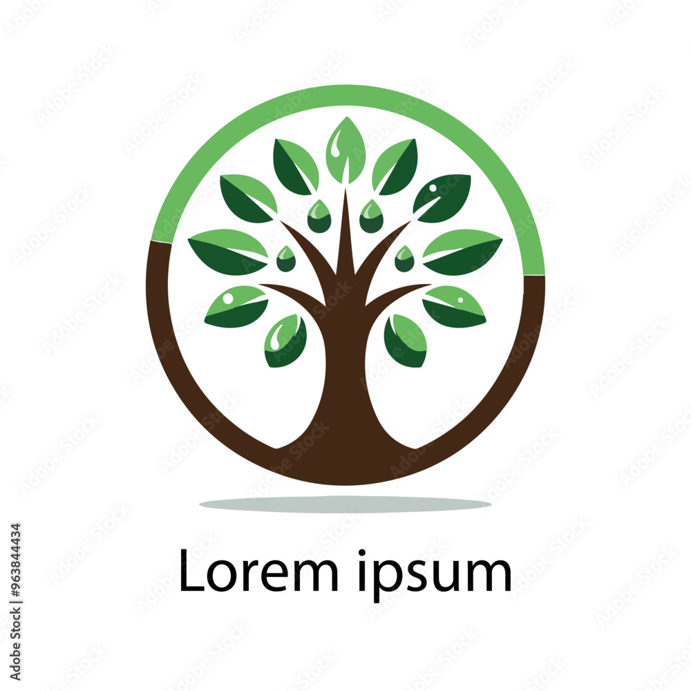 Obraz premium Natural tree logo design