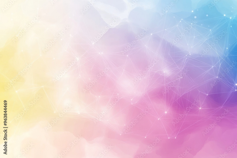 Cosmic web digital light and glowing light soft pastel bokeh lights on a dreamy abstract background symbolizing serenity lightness and digital aesthetics Cosmic web digital light and glowing light soft pastel bokeh lights on a dreamy abstract background symbolizing serenity lightness and digital aesthetics