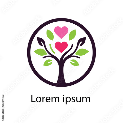 Natural tree logo design