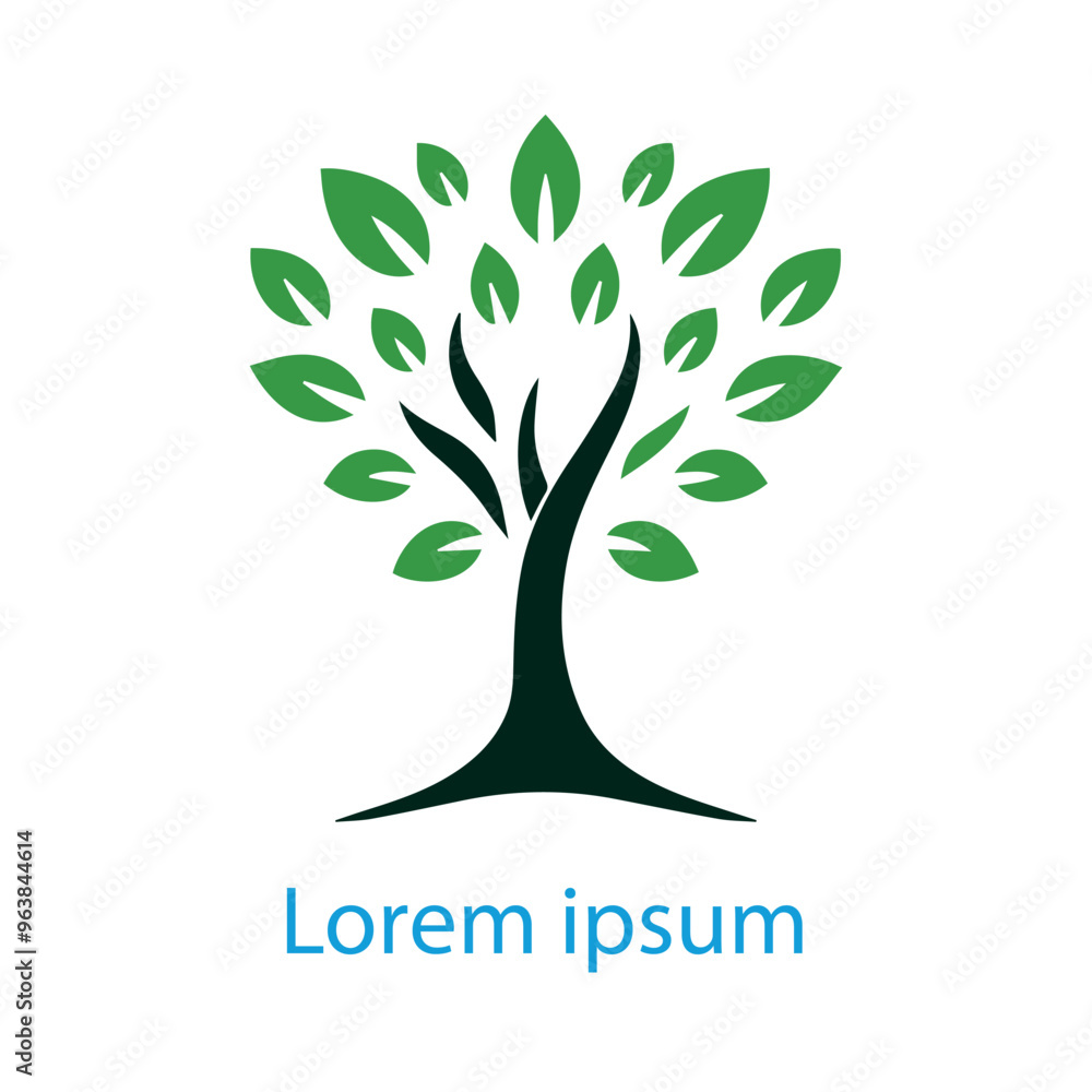 Obraz premium Natural tree logo design