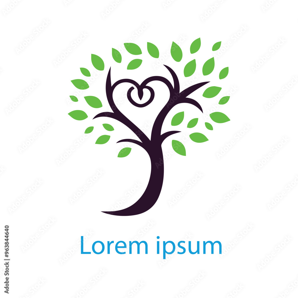 Obraz premium Natural tree logo design