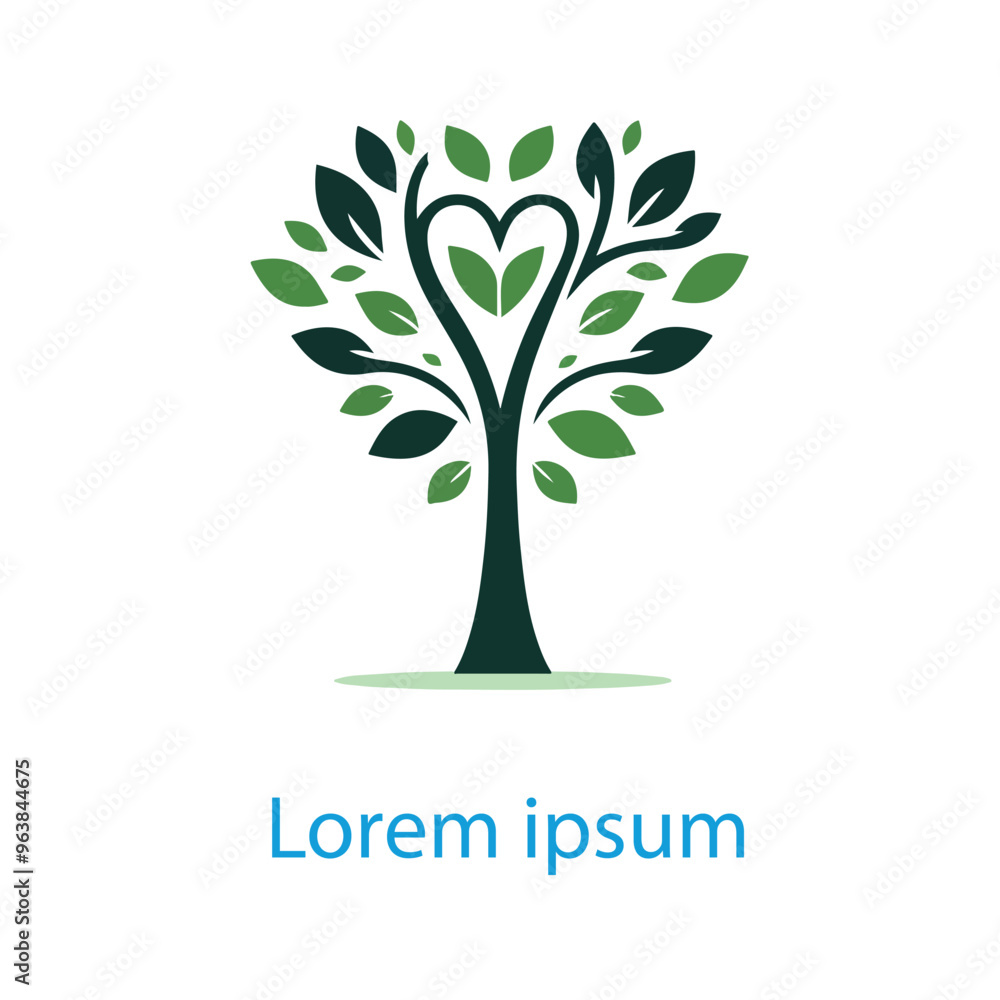 Obraz premium Natural tree logo design