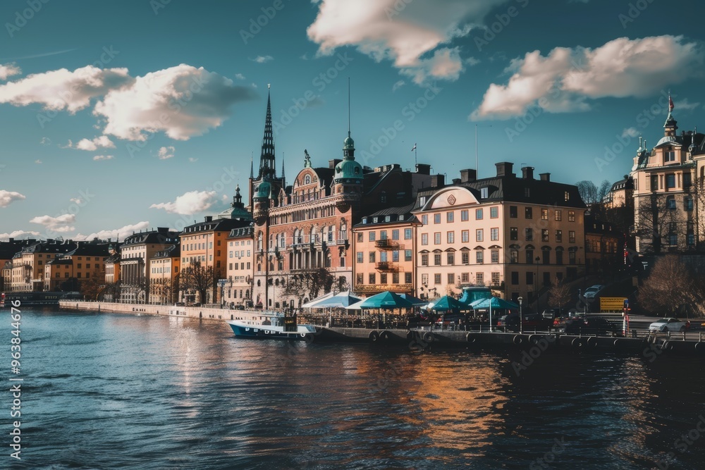 Obraz premium Exploring stockholm s allure a journey through historic architecture and contemporary design
