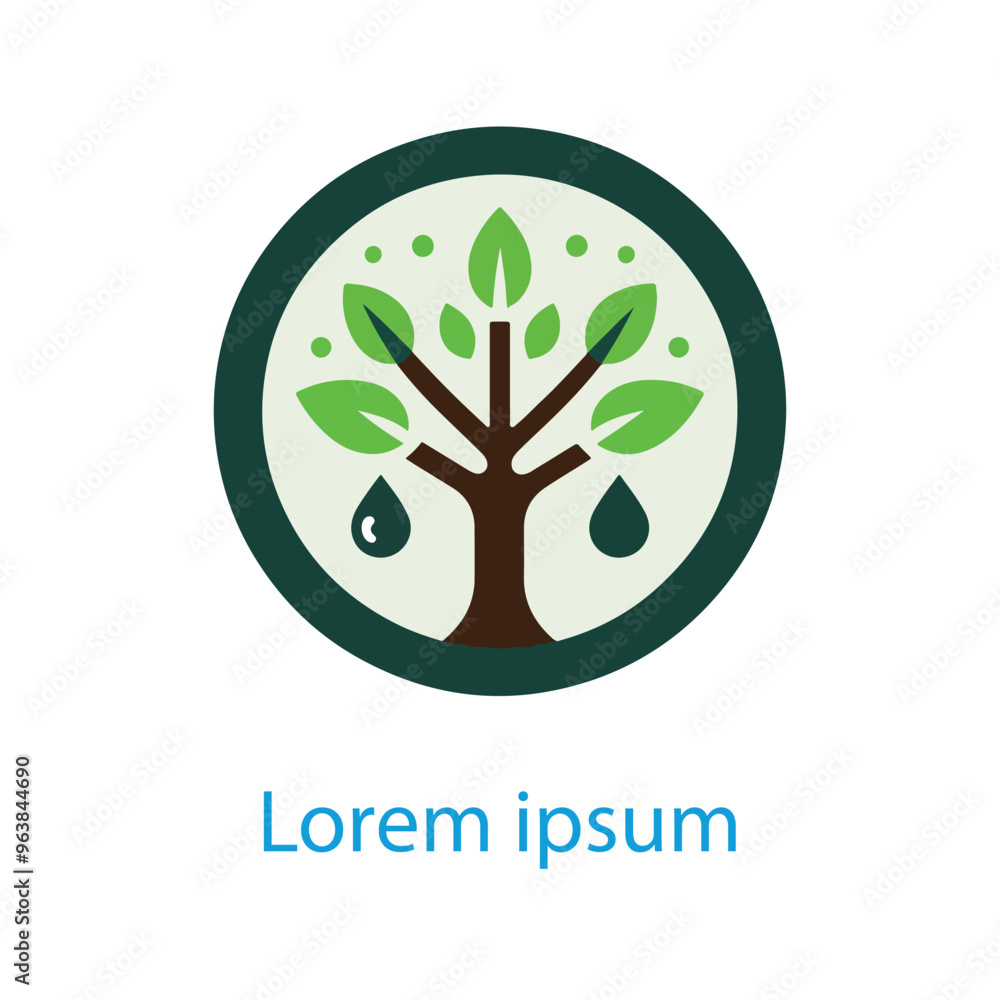 Obraz premium Natural tree logo design